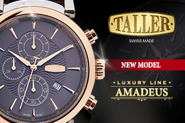 Швейцарский бренд Taller - люксовый хронограф Amadeus.